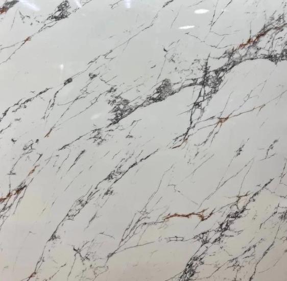 Beyaz Mermer Desenli Yapışkanlı Folyo - 5 Metre Isı, Su Geçirmez Kaplama Kağıdı