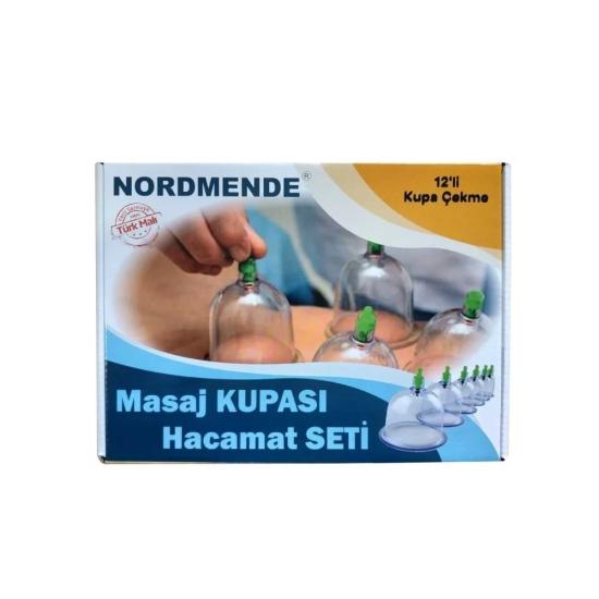 12’li Hacamat Kupa Seti - Vakumlu Pompalı Profesyonel Masaj ve Terapi Seti