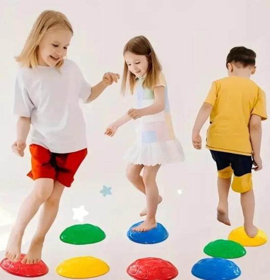 Çocuk Denge ve Koordinasyon Adası 6’lı Set - Fiziksel Gelişim Destekleyici Oyun