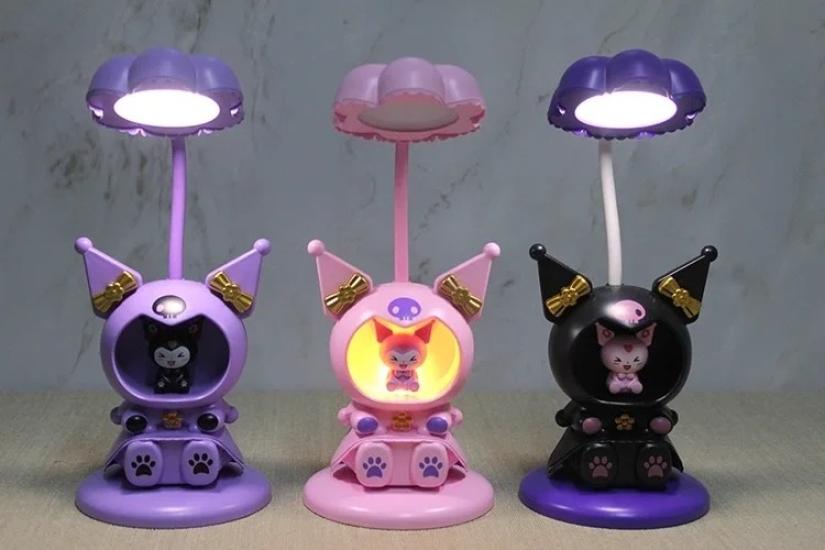 Kuromi Masa Lambası | 25x10 cm Çocuk ve Genç Odası Dekoratif Gece Lambası