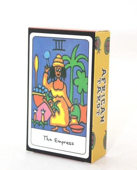 African Tarot Kartı Seti - Otantik Tasarımlı 10,5 x 6 cm Kehanet Kartları