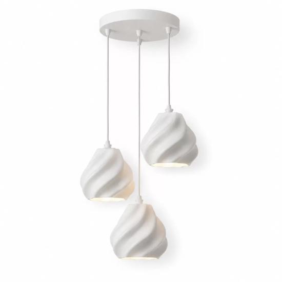 Pumpki̇n Salon Oturma Odasi Üçlü Sarkıt Avize – Salon Aydınlatması 70 Cm