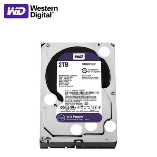 WD Purple WD20PURZ 2 TB 3.5’’ SATA 3 64 MB 7/24 Güvenlik Kamerası Diski