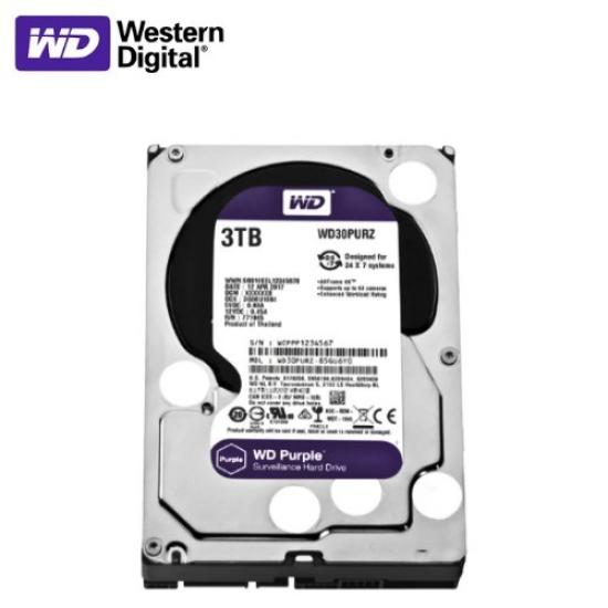 Western Digital 3.5’’ 3 TB Purple WD30PURZ SATA 3.0 5400 RPM Hard Disk