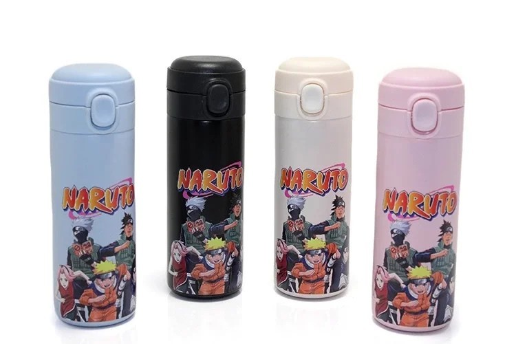 Anime Baskılı Çelik Termos 500 Ml - Dayanıklı ve Şık Sızdırmaz Matara