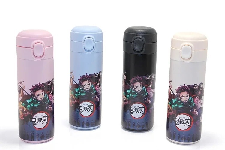 Anime Baskılı Çelik Termos 500 Ml - Isı Muhafazalı Sızdırmaz Matara