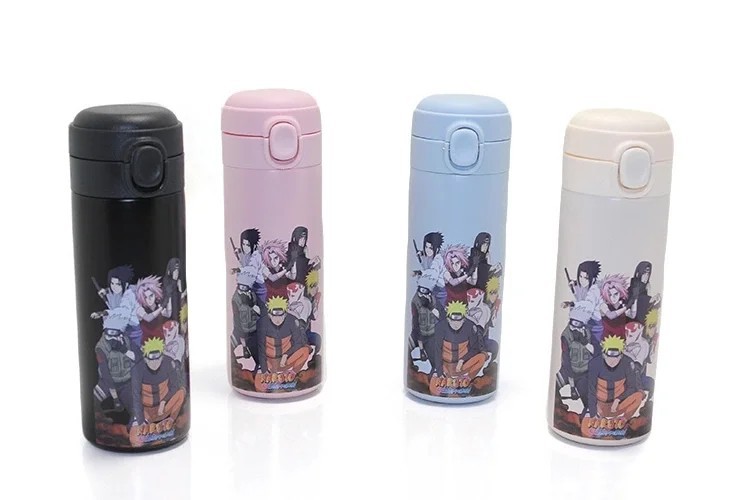 Anime Baskılı Çelik Termos 500 Ml - Isı Muhafazalı Şık ve Sızdırmaz Matara