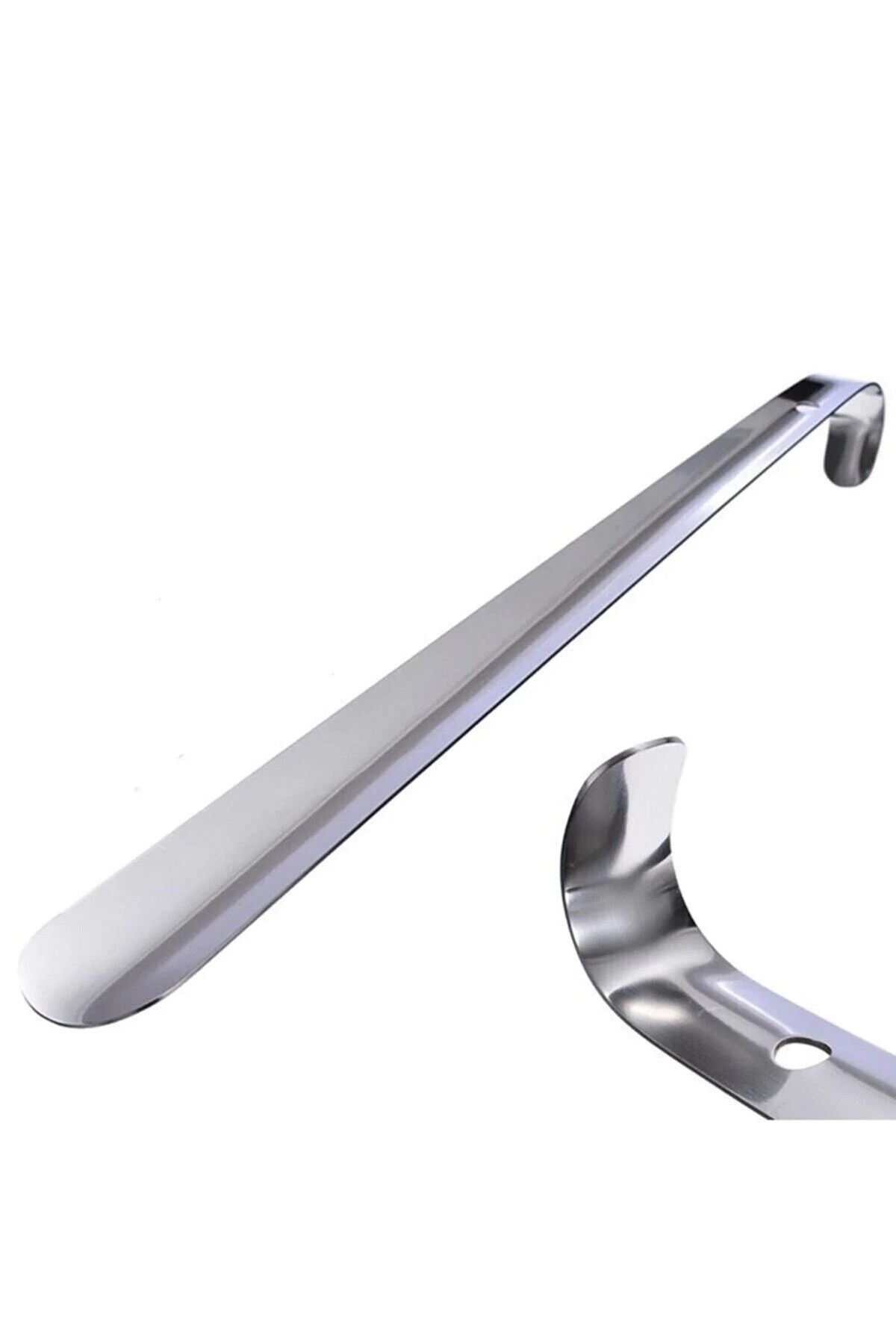 Çelik Krom Kaplama Ayakkabı Çekeceği Kerata 50 Cm - Metal Eğilmez Sağlam Yapı