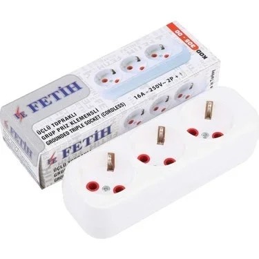 Üçlü Priz Boş Kasa Topraklı Çoklu Priz Gövdesi Dayanıklı Elektrik Montaj Kasası