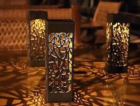 Dekoratif Solar Güneş Enerjili Bahçe Aydınlatması Yürüyüş Yolu Seti - 8 Adet
