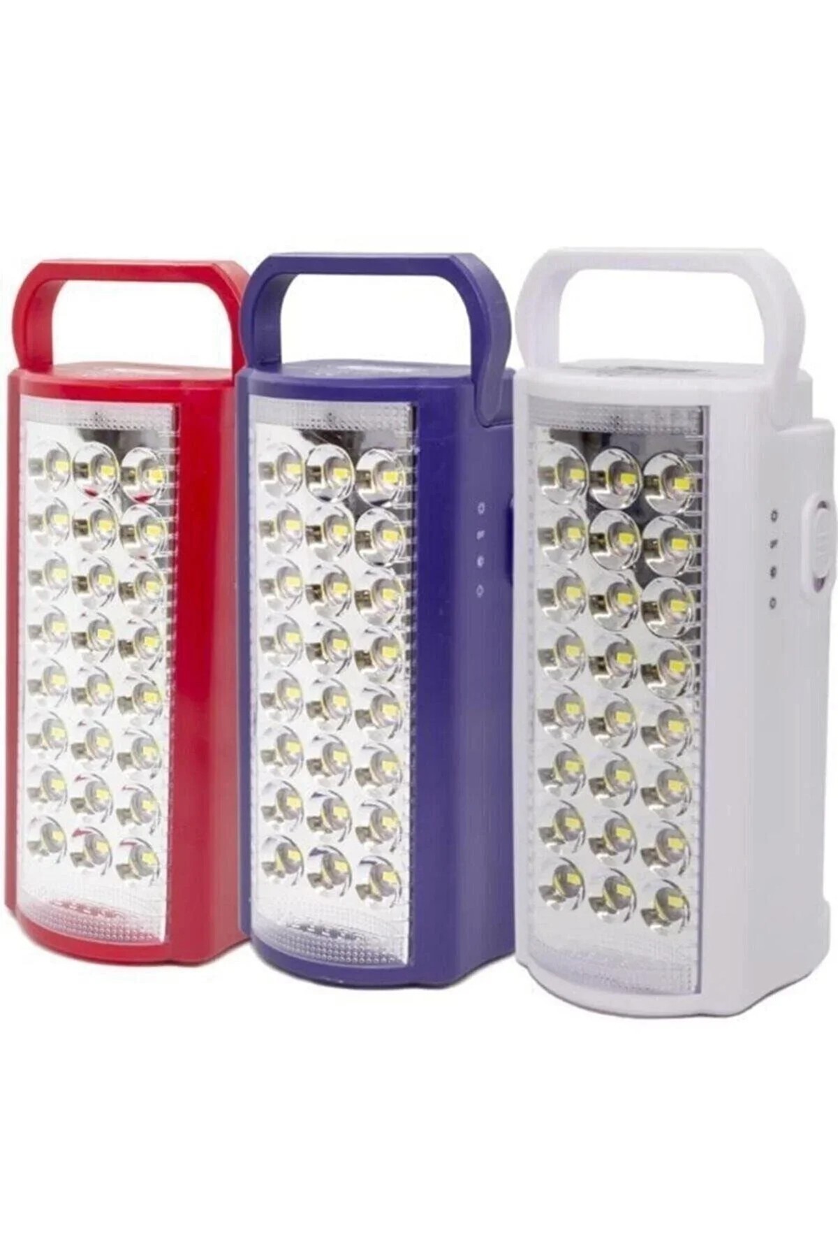 24 Ledli 80 Saat Yanan Powerbank Özellikli Şarjlı Akülü Işıldak ve El Feneri