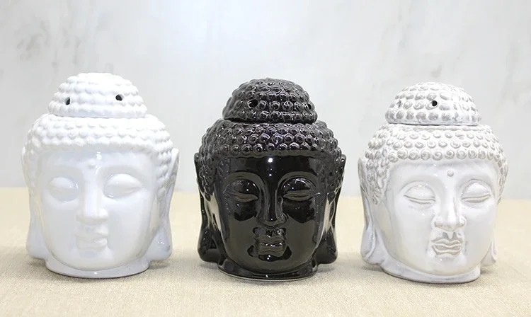 Seramik Buda Büstü Buhurdanlık