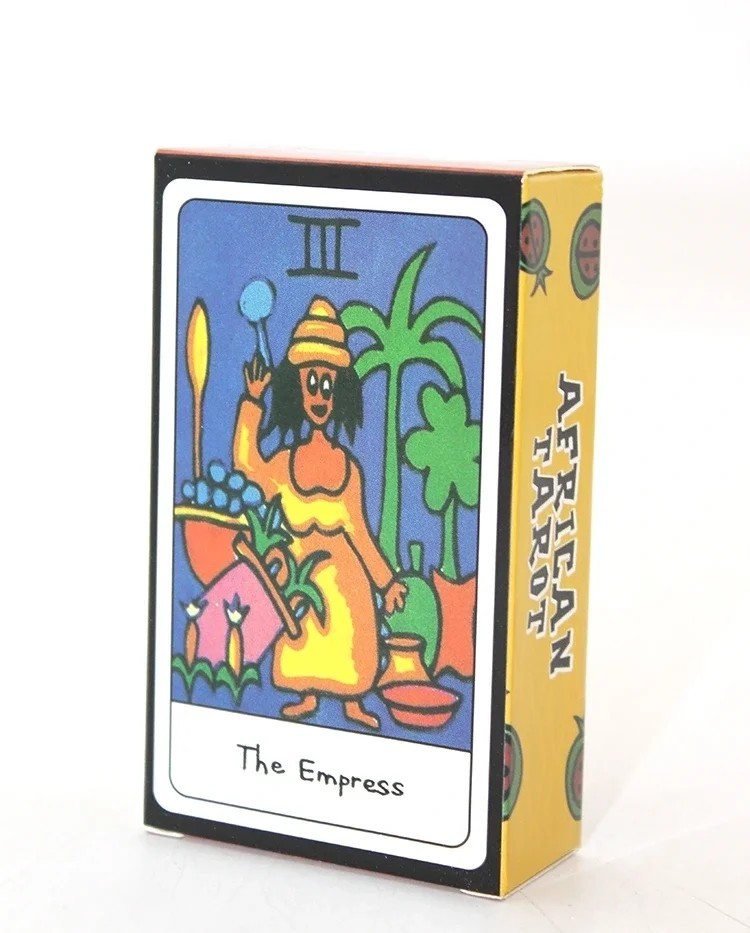 African Tarot Kartı Seti - Otantik Tasarımlı 10,5 x 6 cm Kehanet Kartları