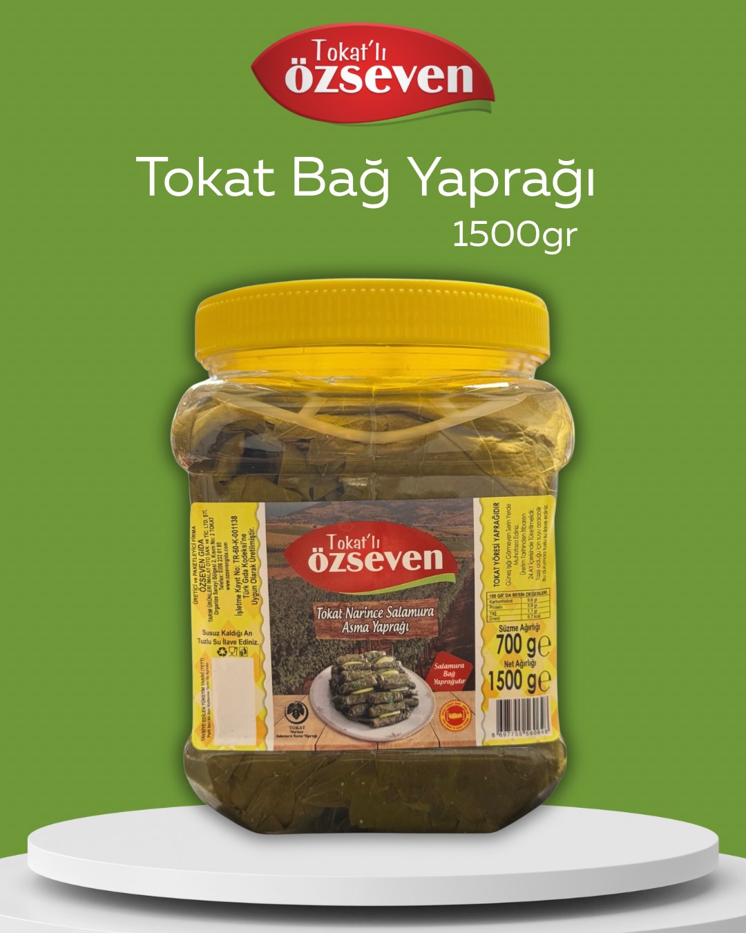 Tokat’lı Özseven Bağ Yaprağı 1,5kg