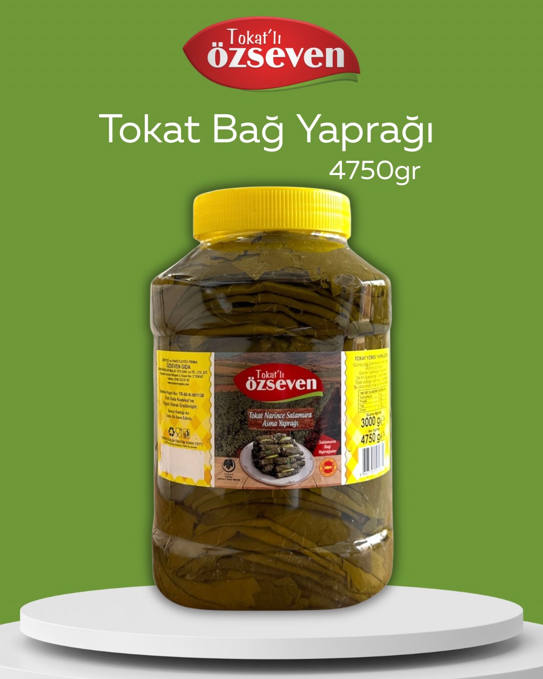 Tokat’lı Özseven Bağ Yaprağı 4750gr