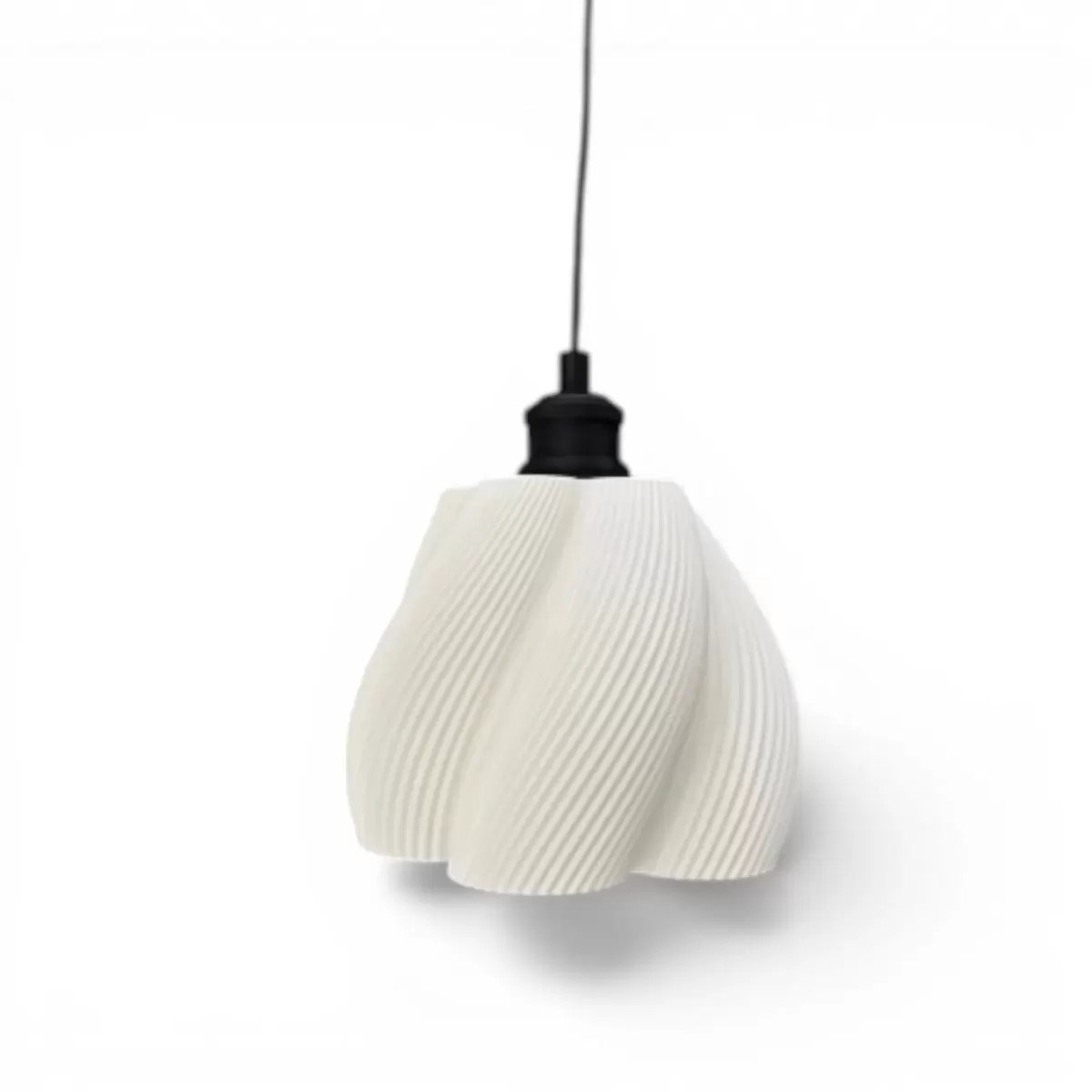 İskandi̇nav Luminaura Tekli Beyaz Sarkıt Avize – Salon Ve Oturma Odası Aydınlatması 23 X 18 Cm Beyaz