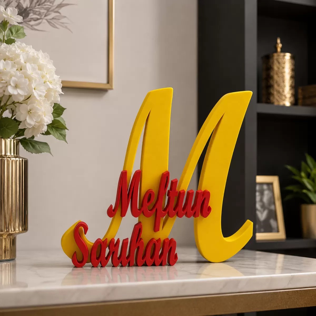 Kişiye Özel Masa Üstü İsimlik – Ofis Ve Masaüstü İçin Dekoratif Ürün