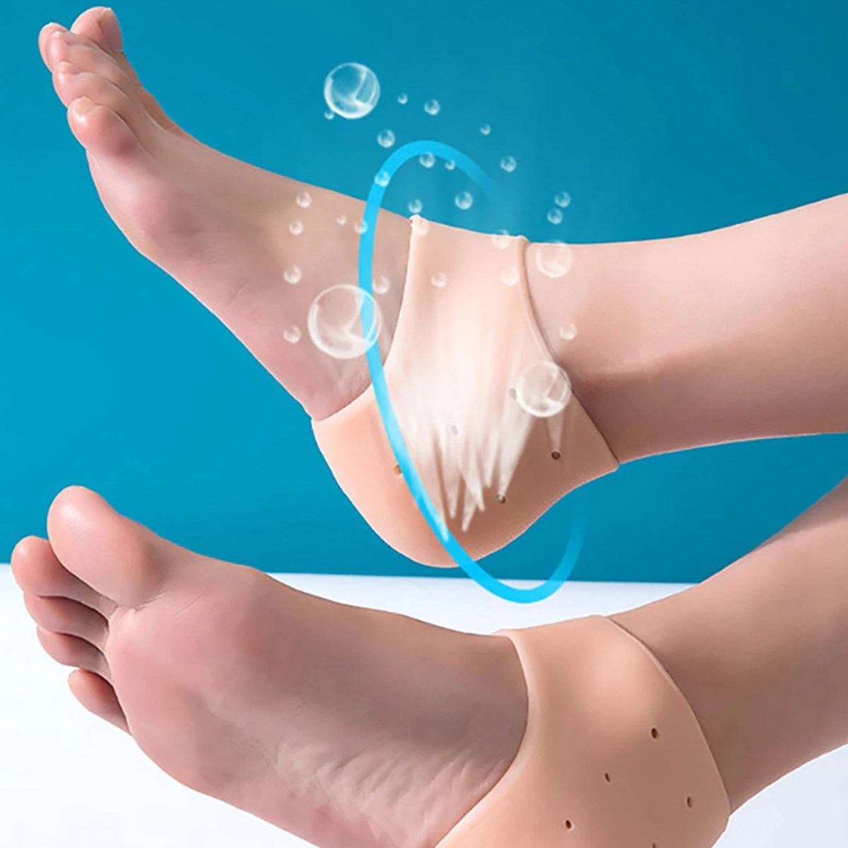 BUFFER® Silikon Plastik Topuk  Dikeni Koruyucu Topuk Gömleği 2 Adet