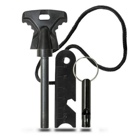 Acil Durum Magnezyum Çubuk Ateş Başlatıcı Seti Outdoor Kullanım