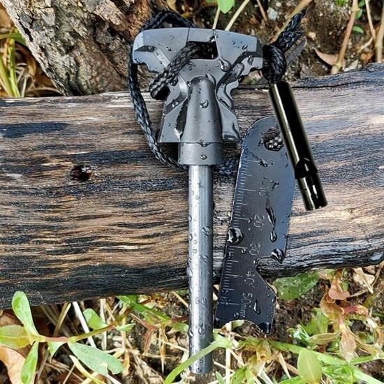 Acil Durum Magnezyum Çubuk Ateş Başlatıcı Seti Outdoor Kullanım