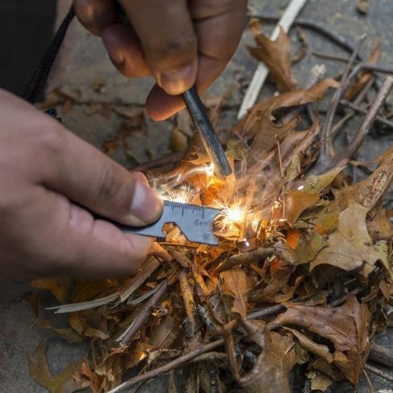 Acil Durum Magnezyum Çubuk Ateş Başlatıcı Seti Outdoor Kullanım