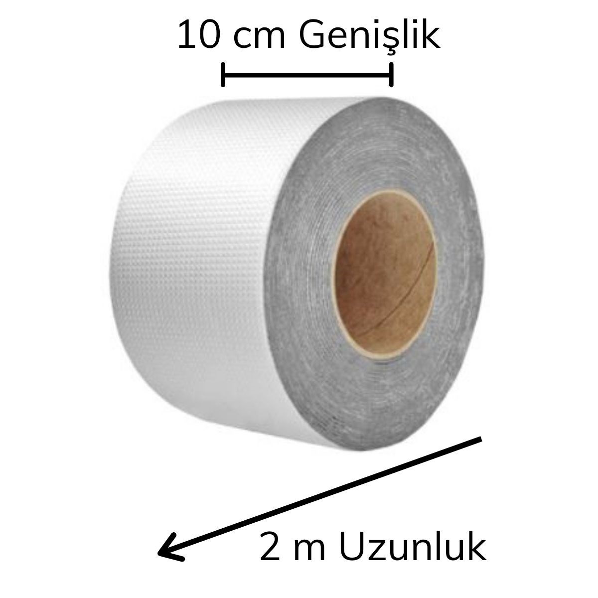 BUFFER® 2 Mt Yüksek Sıcaklık Dayanan Su Geçirmez Çatı  Duvar Çatlak Onarıcı Yapışkan Bant Folyo 2 Mt 10 C
